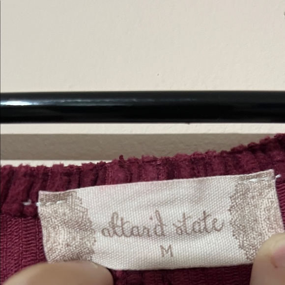 Altar’d State Burgundy Corduroy Overall Dress - Picture 2 of 4